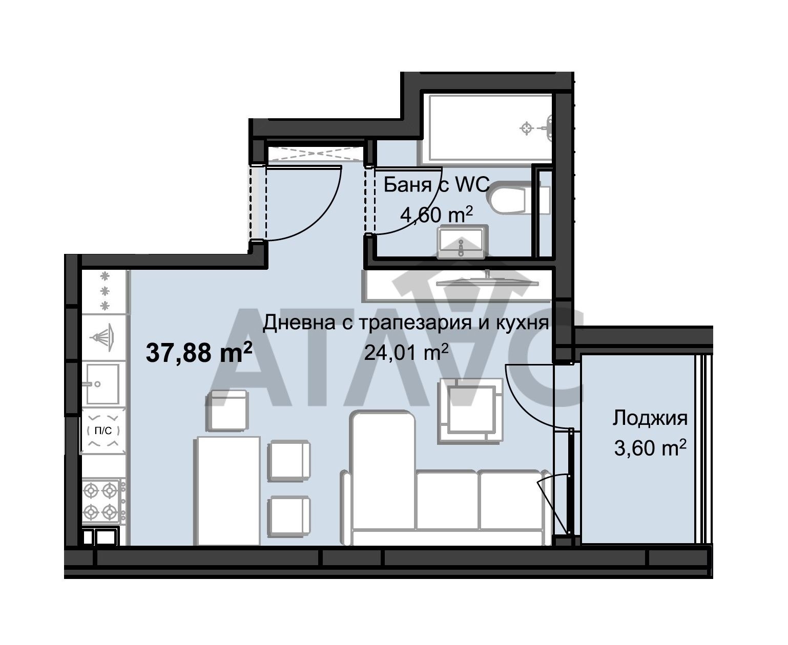 Продава 1-СТАЕН, гр. Пловдив, Христо Смирненски, снимка 2 - Апартаменти - 54199491