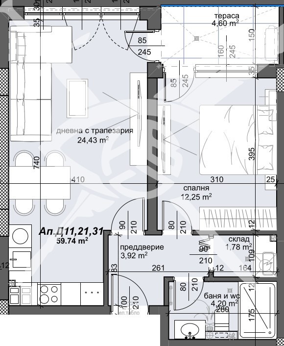 Продава 2-СТАЕН, гр. Пловдив, Тракия, снимка 1 - Aпартаменти - 47502191