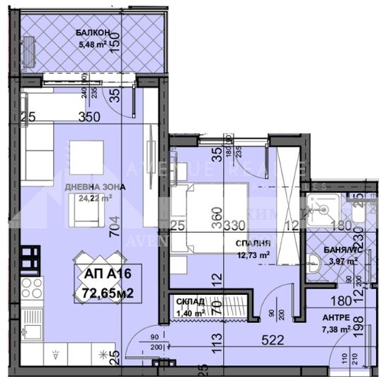 In vendita  1 camera da letto Plovdiv , Ostromila , 73 mq | 62297728 - Immagine [2]