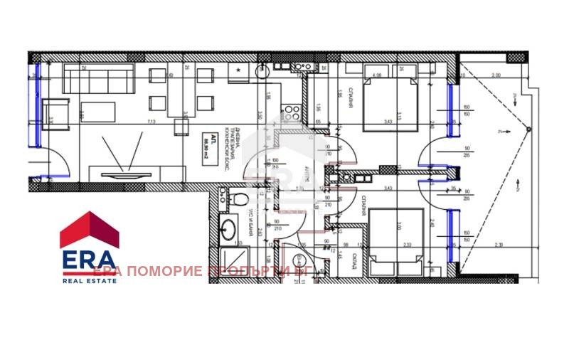 Продава 3-СТАЕН, гр. Поморие, област Бургас, снимка 2 - Апартаменти - 53825892