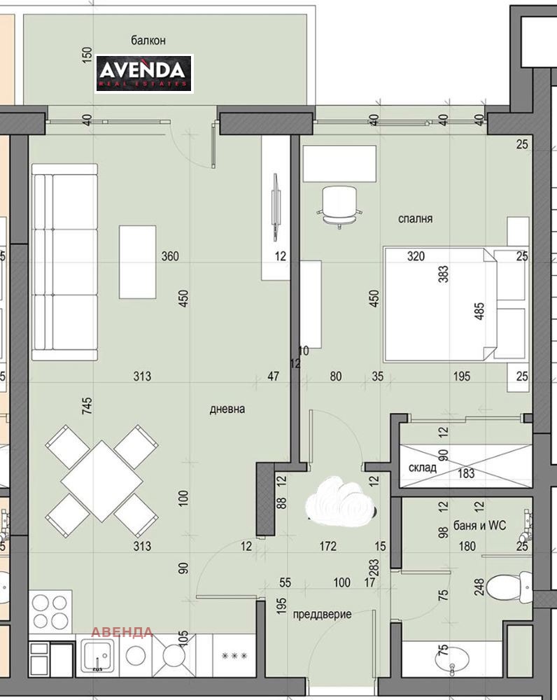 Til salg  1 soveværelse Sofia , Slaviya , 76 kvm | 73884335 - billede [2]
