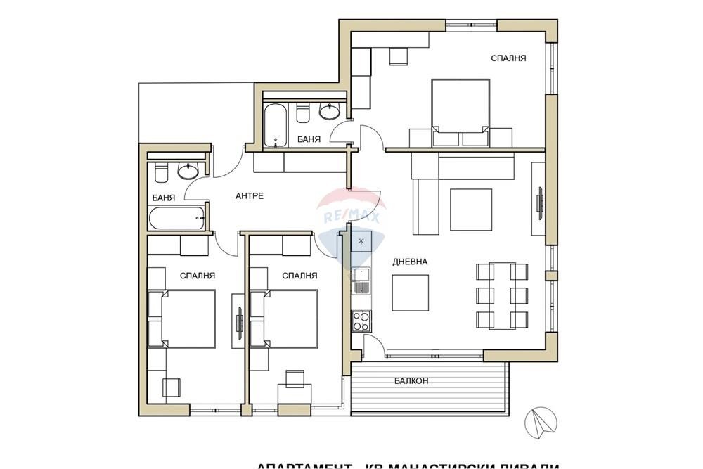 Продава 4-СТАЕН, гр. София, Манастирски ливади, снимка 14 - Апартаменти - 53861485