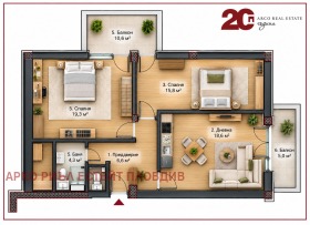 Продава  3-стаен, град Пловдив