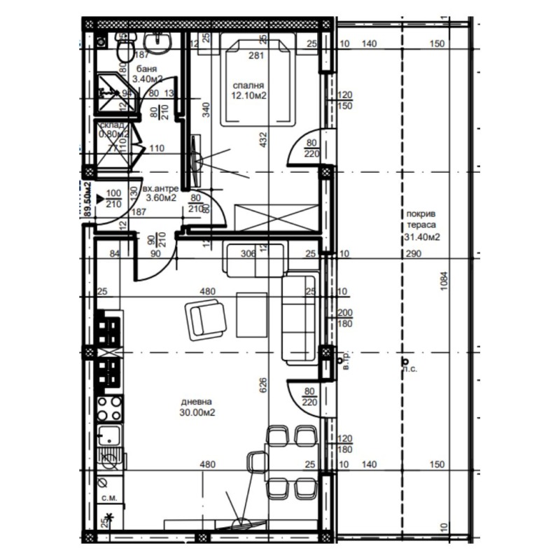 Zu verkaufen  1 Schlafzimmer Plowdiw , Juschen , 100 qm | 80053179 - Bild [2]
