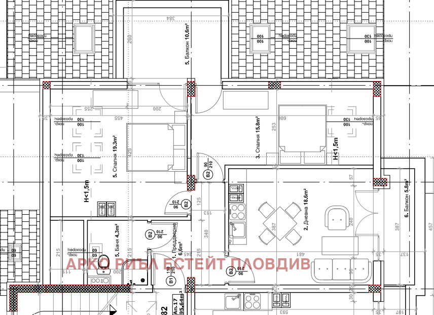 Продава 3-СТАЕН, гр. Пловдив, Кючук Париж, снимка 2 - Апартаменти - 56457773