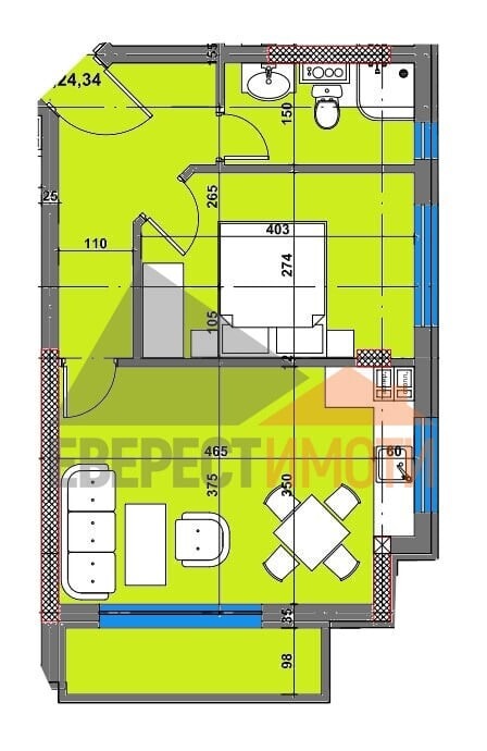 Продаја  1 спаваћа соба Пловдив , Остромила , 58 м2 | 27731975 - слика [7]