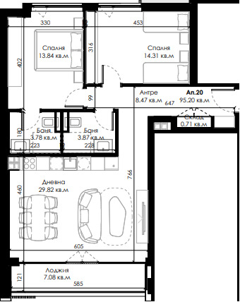 Zu verkaufen  2 Schlafzimmer Sofia , Owtscha kupel 2 , 111 qm | 13641261 - Bild [2]