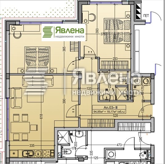 Til salgs  2 soverom Sofia , Dragalevtsi , 113 kvm | 82983256 - bilde [9]