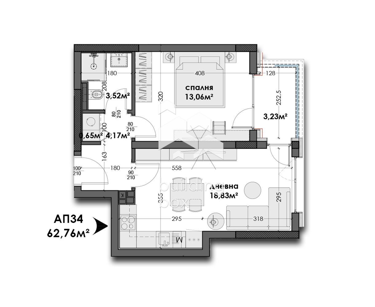 Продава 2-СТАЕН, гр. Варна, Изгрев, снимка 2 - Апартаменти - 55536473