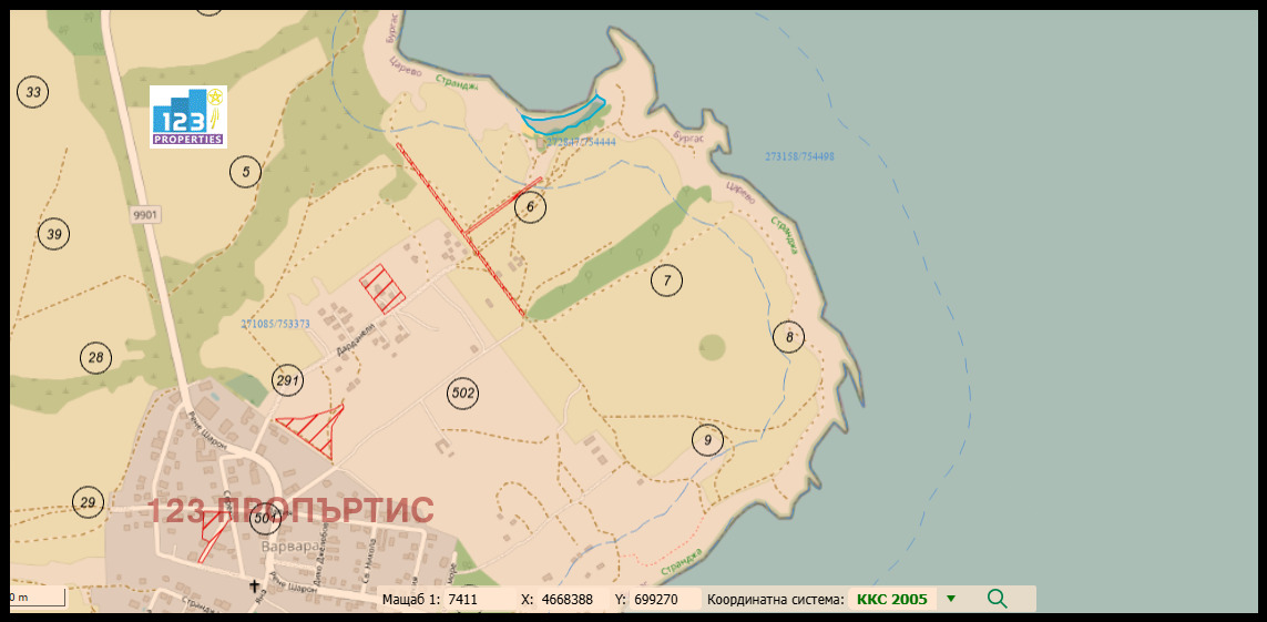 Продава ПАРЦЕЛ, с. Варвара, област Бургас, снимка 2 - Парцели - 52613973