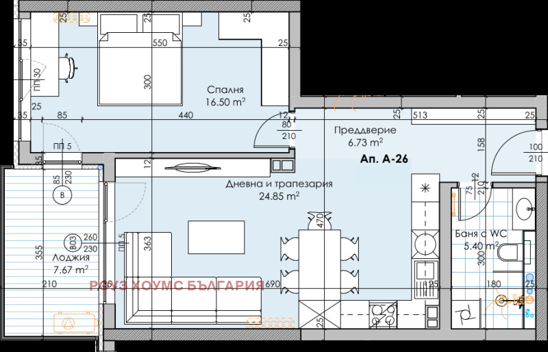 Продаја  1 спаваћа соба Пловдив , Каршијака , 83 м2 | 27585415 - слика [2]