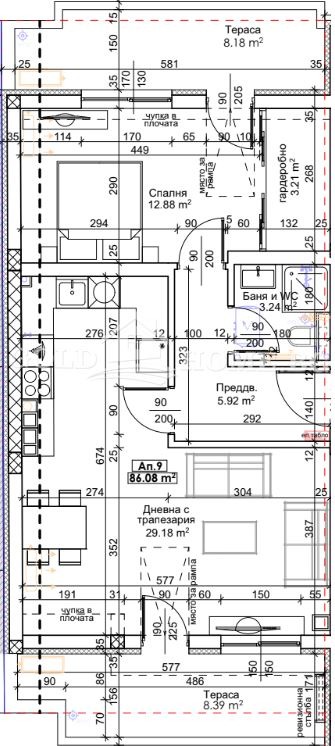 Til salgs  1 soverom Plovdiv , Trakija , 69 kvm | 83432764 - bilde [4]