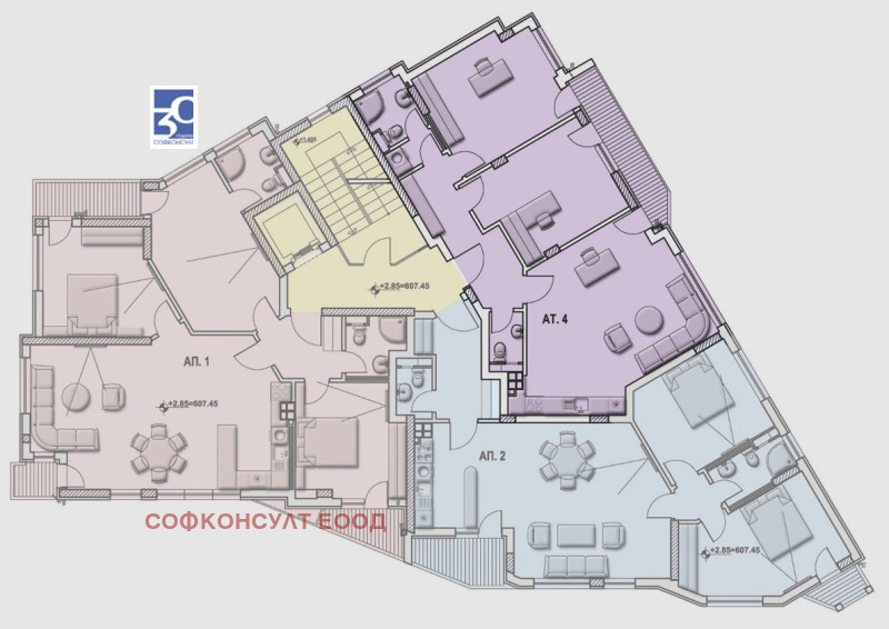 Продава 3-СТАЕН, гр. София, Манастирски ливади