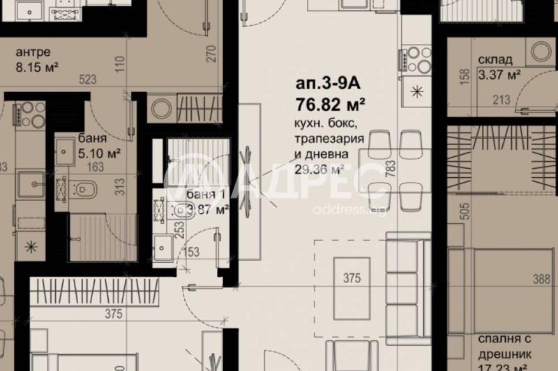 Na prodej  1 ložnice Burgas , Izgrev , 90 m2 | 43752244 - obraz [8]