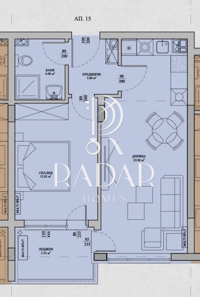 Продава 2-СТАЕН, гр. София, Малинова долина, снимка 5 - Апартаменти - 55098204