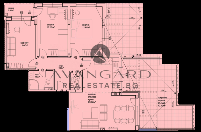 Zu verkaufen  3 Schlafzimmer Plowdiw , Hristo Smirnenski , 156 qm | 90594755 - Bild [2]