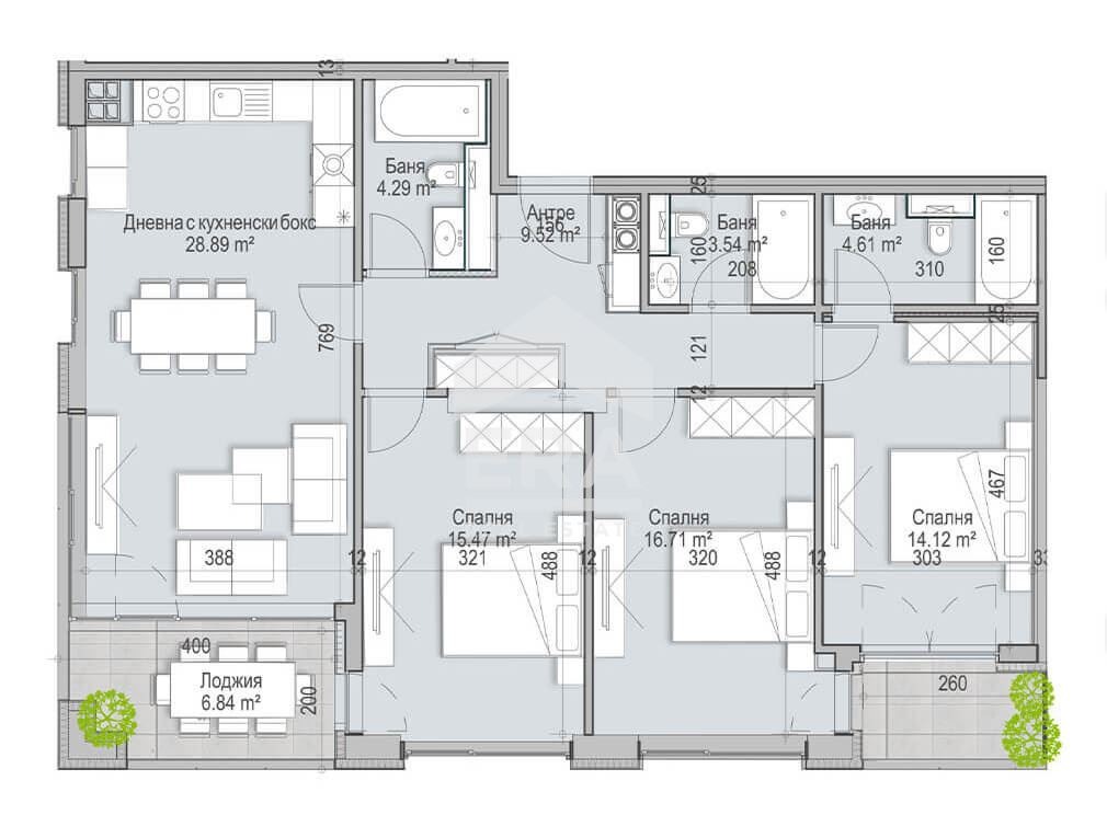 Продава 4-СТАЕН, гр. София, Кръстова вада, снимка 5 - Апартаменти - 55900336