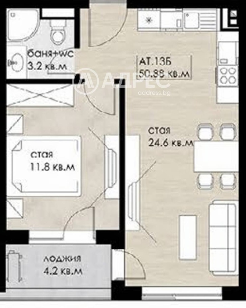 Продава 2-СТАЕН, гр. София, Дружба 2, снимка 3 - Апартаменти - 52693576