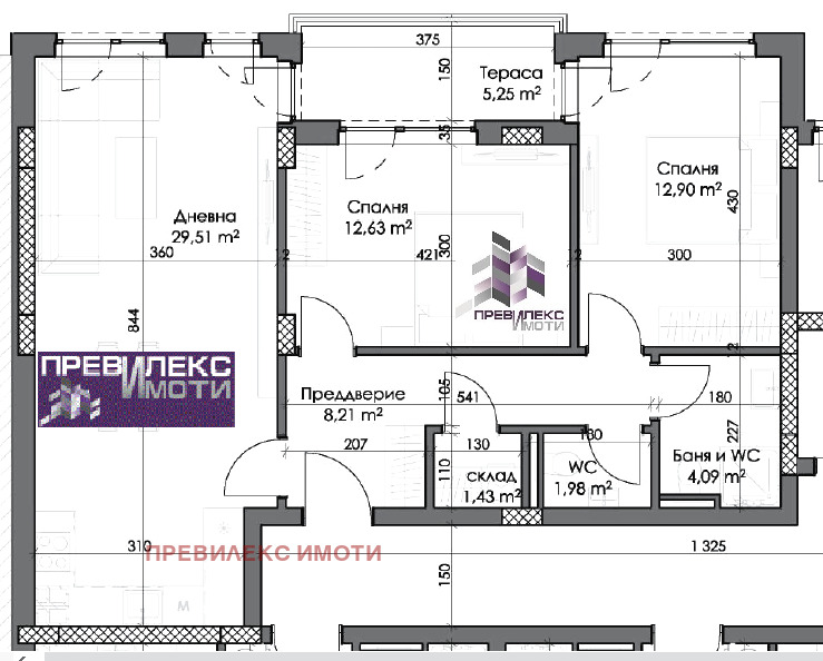 In vendita  2 camere da letto Plovdiv , Kamenitsa 2 , 107 mq | 17313752