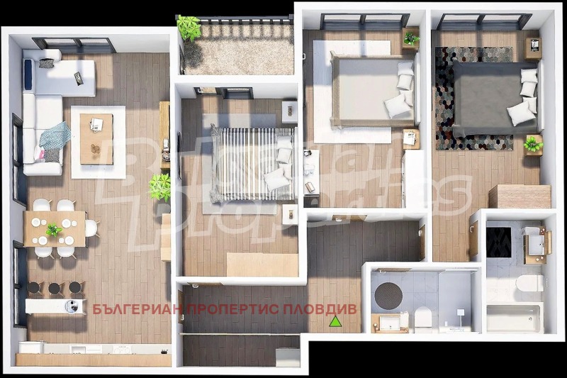 Продава 4-СТАЕН, гр. Пловдив, Христо Смирненски