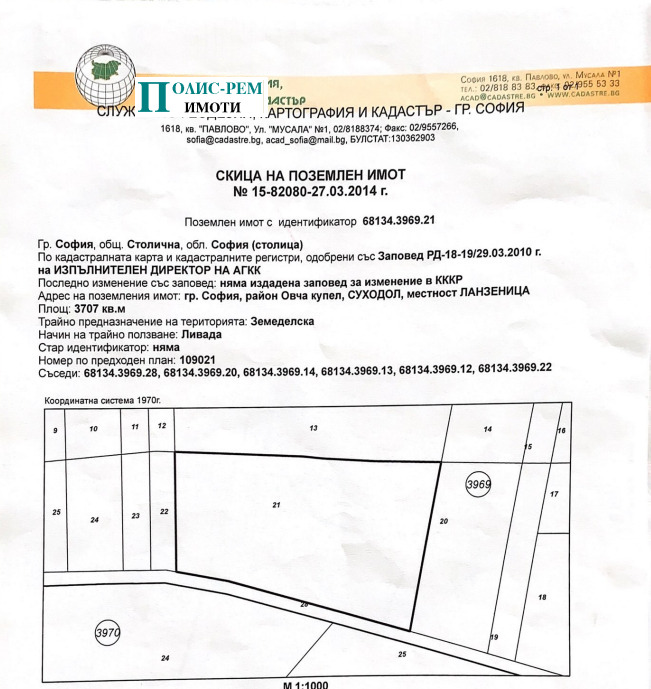 Продава  Парцел град София , Суходол , 9119 кв.м | 25521576 - изображение [2]