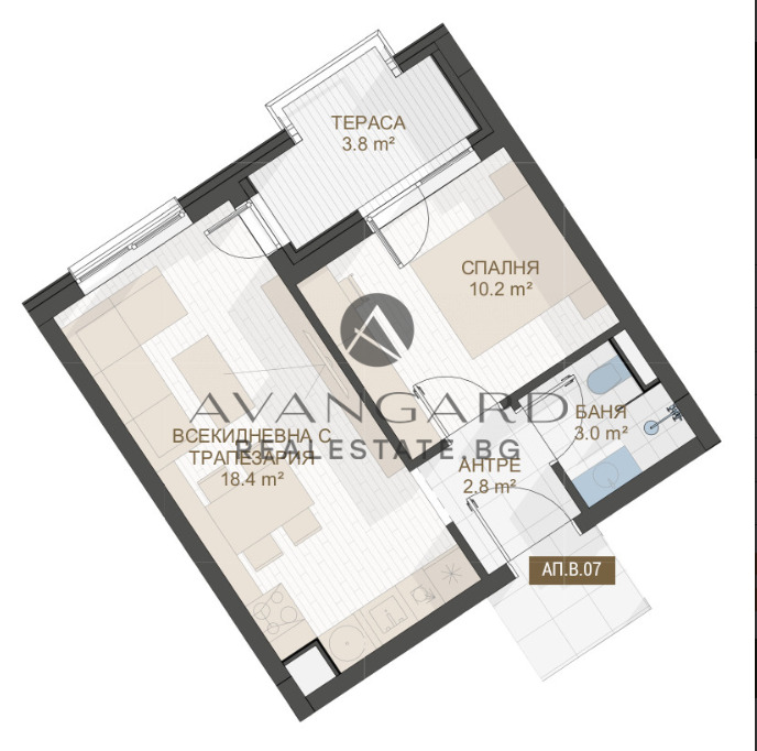 Eladó  1 hálószoba Plovdiv , Centar , 56 négyzetméter | 39881793 - kép [5]