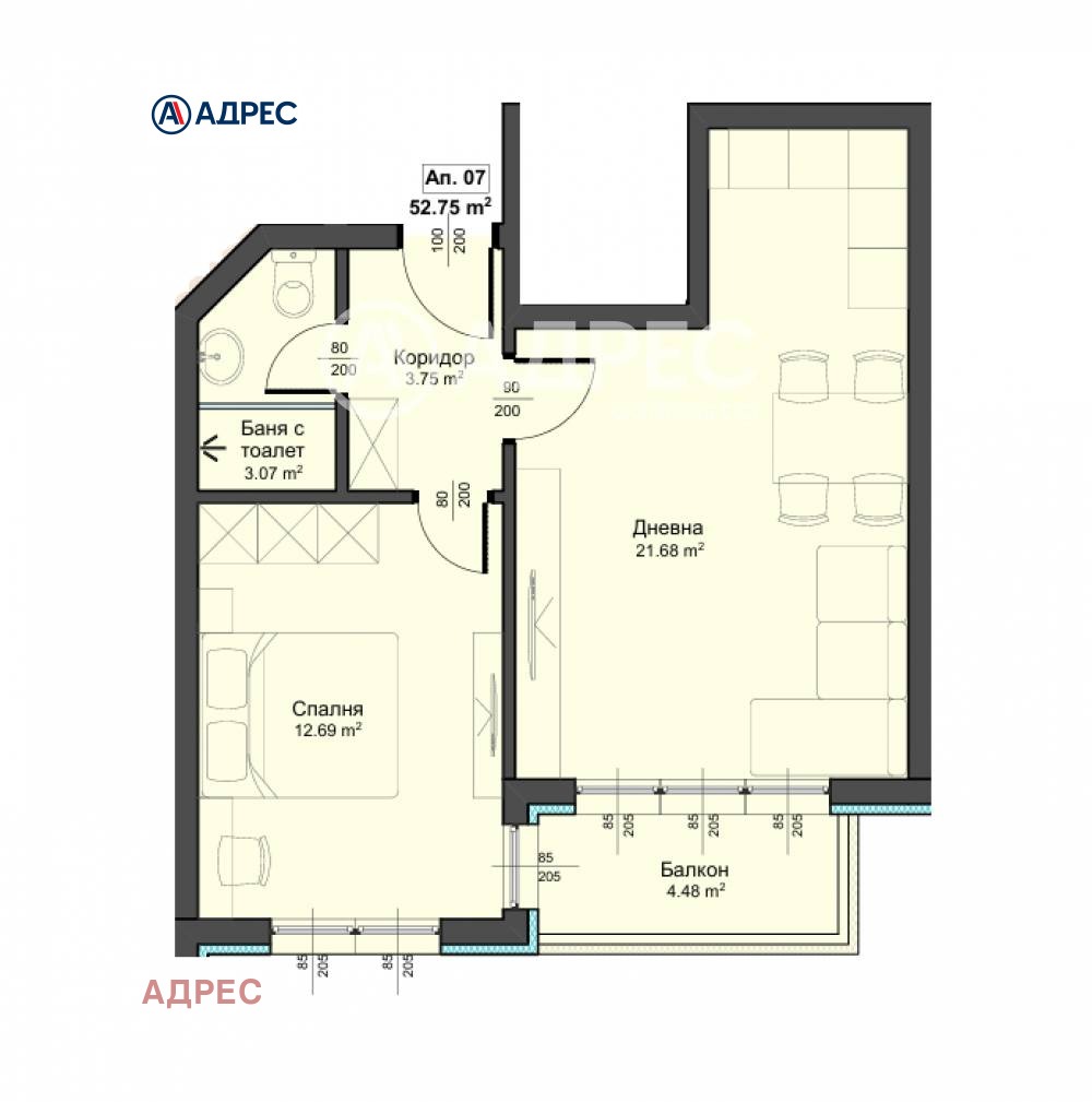 Продава 2-СТАЕН, гр. Варна, Аспарухово, снимка 2 - Апартаменти - 54260363