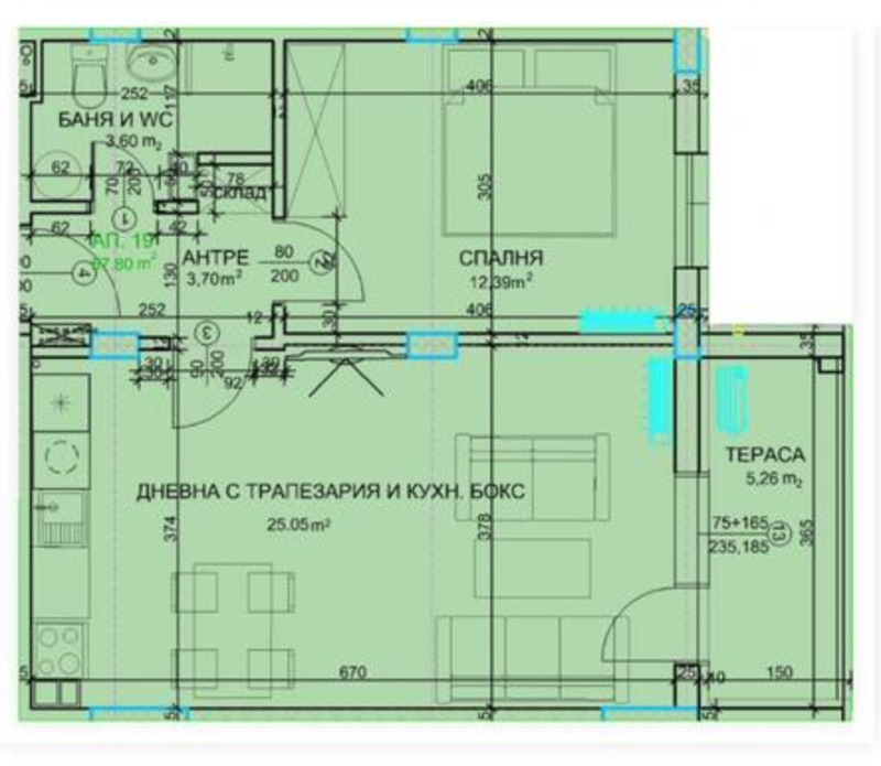 Продава 2-СТАЕН, гр. Пловдив, Христо Смирненски, снимка 2 - Aпартаменти - 49452610