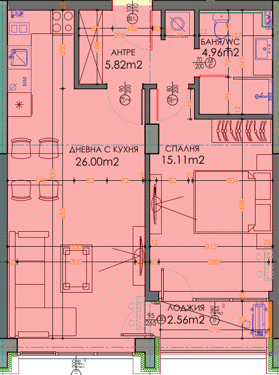 À vendre  1 chambre Plovdiv , Trakiya , 76 m² | 26211273 - image [2]