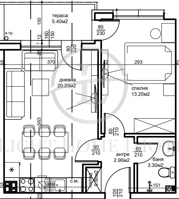 Продава  2-стаен град Пловдив , Беломорски , 60 кв.м | 64007912 - изображение [4]