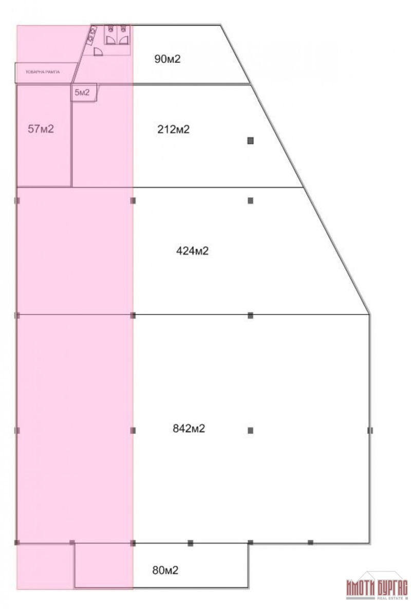 Till salu  affär Burgas , Promisjlena zona - Jug , 1756 kvm | 26315060 - bild [10]