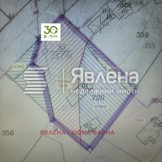Продава ПАРЦЕЛ, с. Генерал Кантарджиево, област Варна, снимка 3 - Парцели - 54769351
