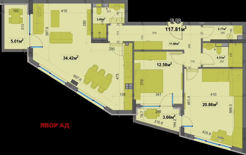 Продава 3-СТАЕН, гр. София, Овча купел, снимка 4 - Апартаменти - 52546959
