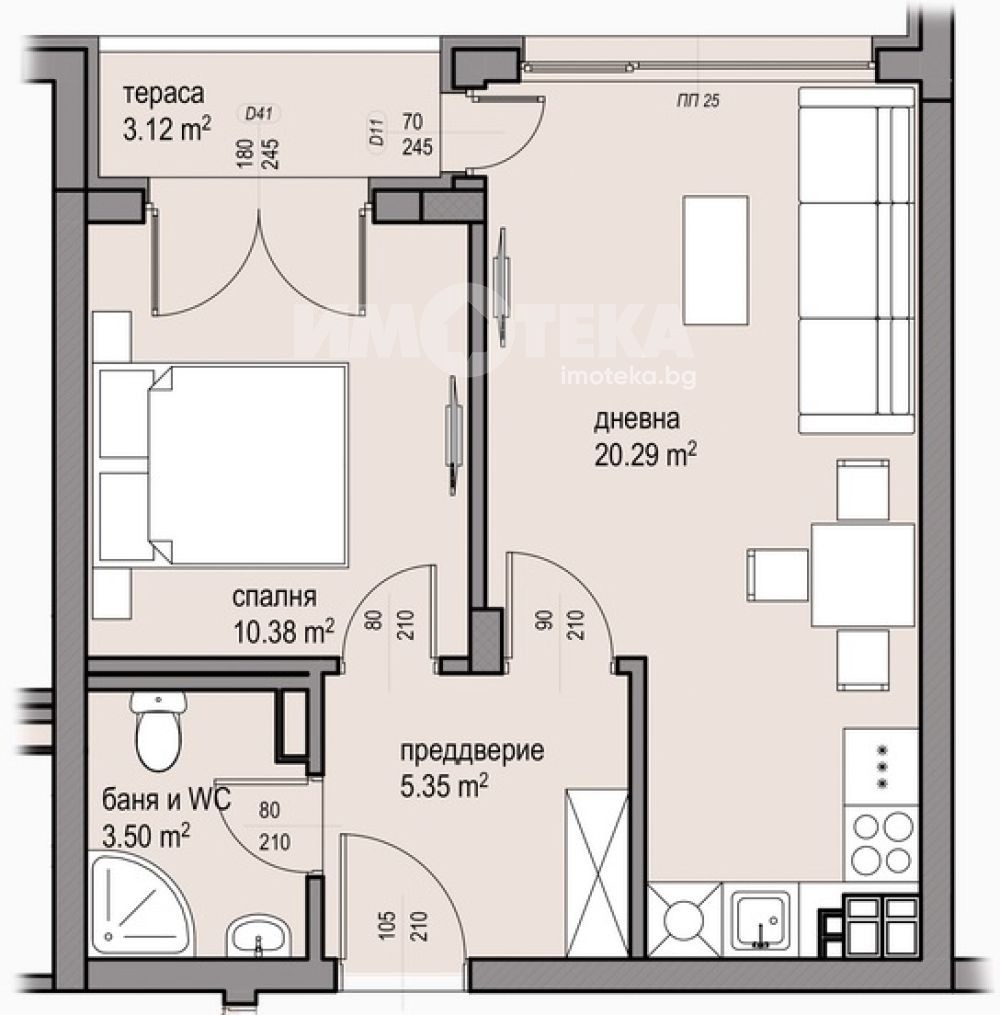 Продава 2-СТАЕН, гр. София, Малинова долина, снимка 4 - Апартаменти - 53948218