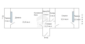 1 Schlafzimmer Zentar, Warna 14