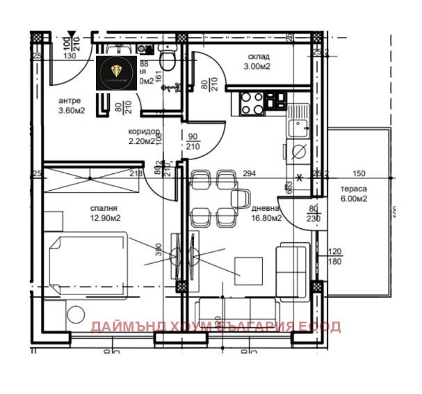 De vânzare  1 dormitor Plovdiv , Belomorsci , 64 mp | 49479488 - imagine [2]