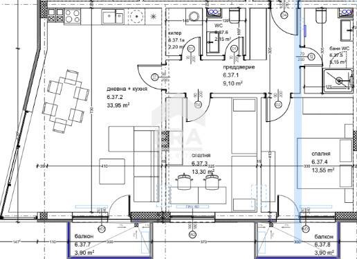 In vendita  2 camere da letto Varna , Kajsieva gradina , 120 mq | 39651920 - Immagine [3]