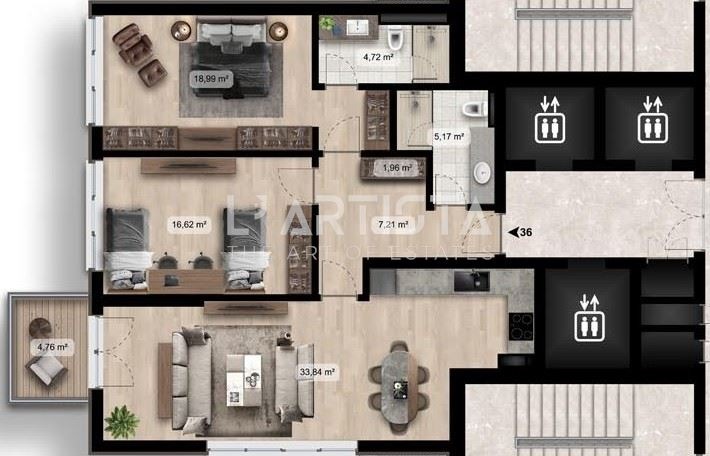 Продава 3-СТАЕН, гр. София, Дружба 2, снимка 2 - Апартаменти - 55117149