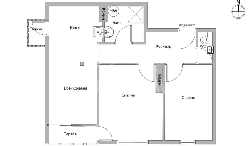 Продава 3-СТАЕН, гр. Велико Търново, Колю Фичето, снимка 1 - Aпартаменти - 48674138