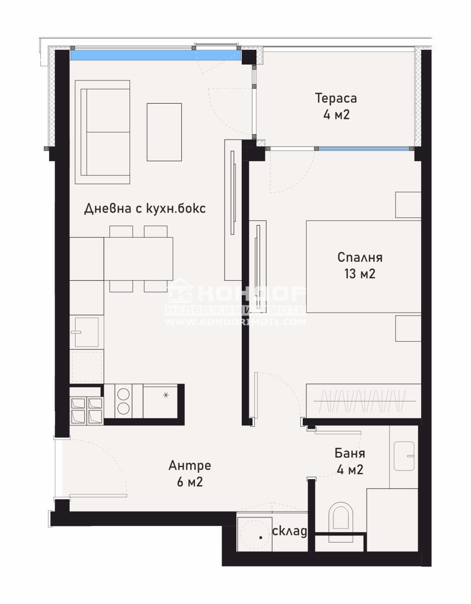 Продава 2-СТАЕН, гр. Пловдив, Младежки Хълм, снимка 2 - Апартаменти - 53887521