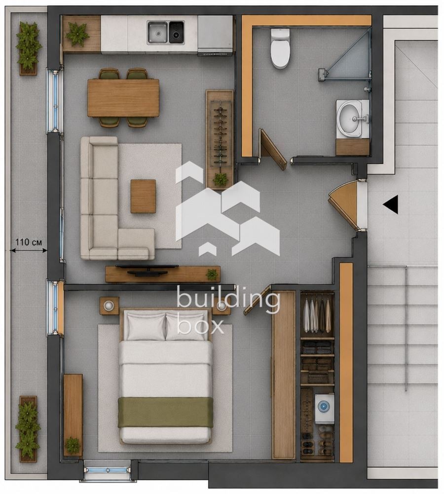 Продава 2-СТАЕН, гр. Пловдив, Кючук Париж, снимка 9 - Апартаменти - 55025069