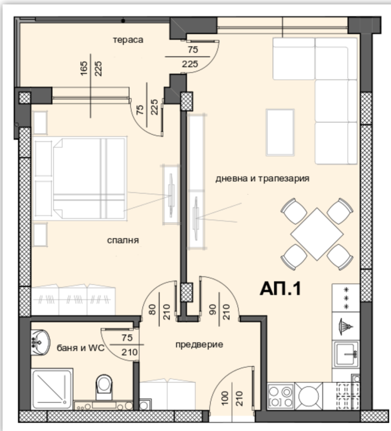 Na sprzedaż  1 sypialnia Plowdiw , Centar , 79 mkw | 63788825 - obraz [5]