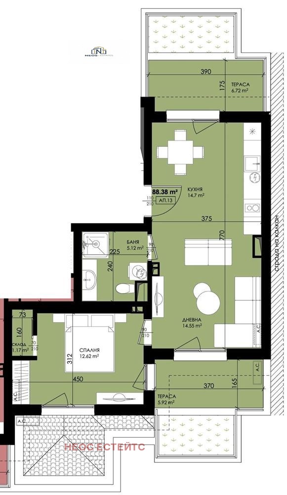 Продава 2-СТАЕН, гр. Созопол, област Бургас, снимка 3 - Апартаменти - 52838378