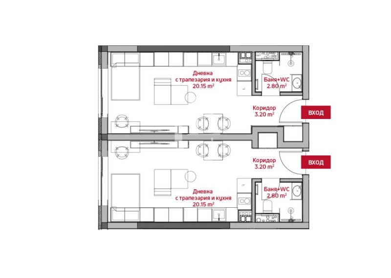 En venta  2 dormitorios Sofia , Tsentar , 91 metros cuadrados | 33702361 - imagen [4]