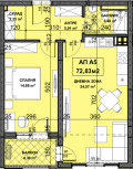 Продава 2-СТАЕН, град Пловдив, Остромила • 80300 € / 157053.15 лв. • 42011840 2