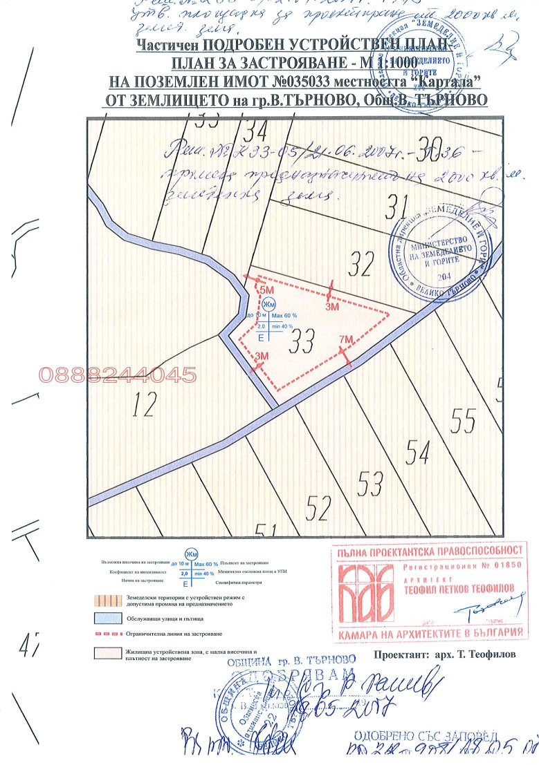 Продава ПАРЦЕЛ, гр. Велико Търново, Картала
