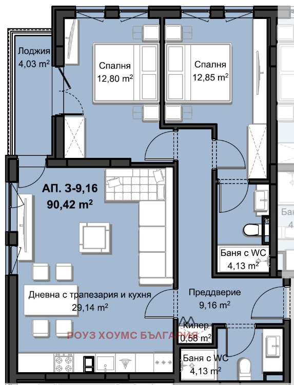 Na prodej  2 ložnice Plovdiv , Christo Smirnenski , 113 m2 | 50423852 - obraz [2]