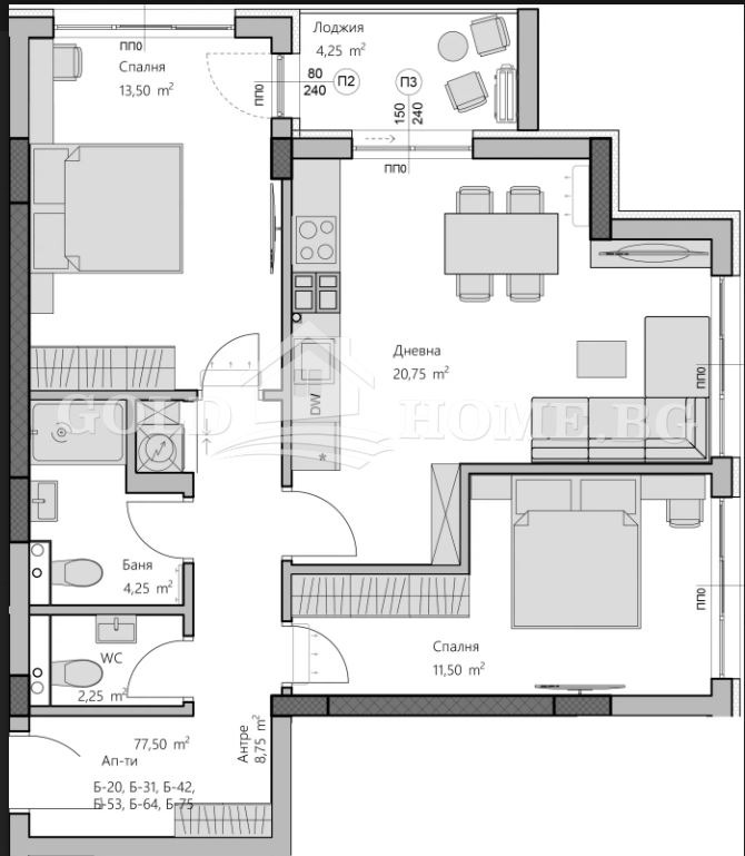 Продава 3-СТАЕН, гр. Пловдив, Христо Смирненски, снимка 8 - Апартаменти - 56219687