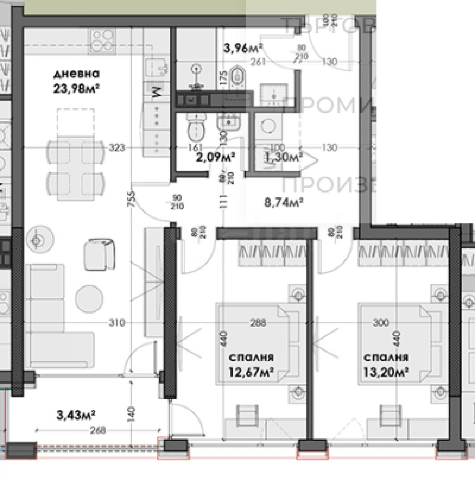 Продава 3-СТАЕН, гр. Варна, Левски 1, снимка 4 - Апартаменти - 53379860