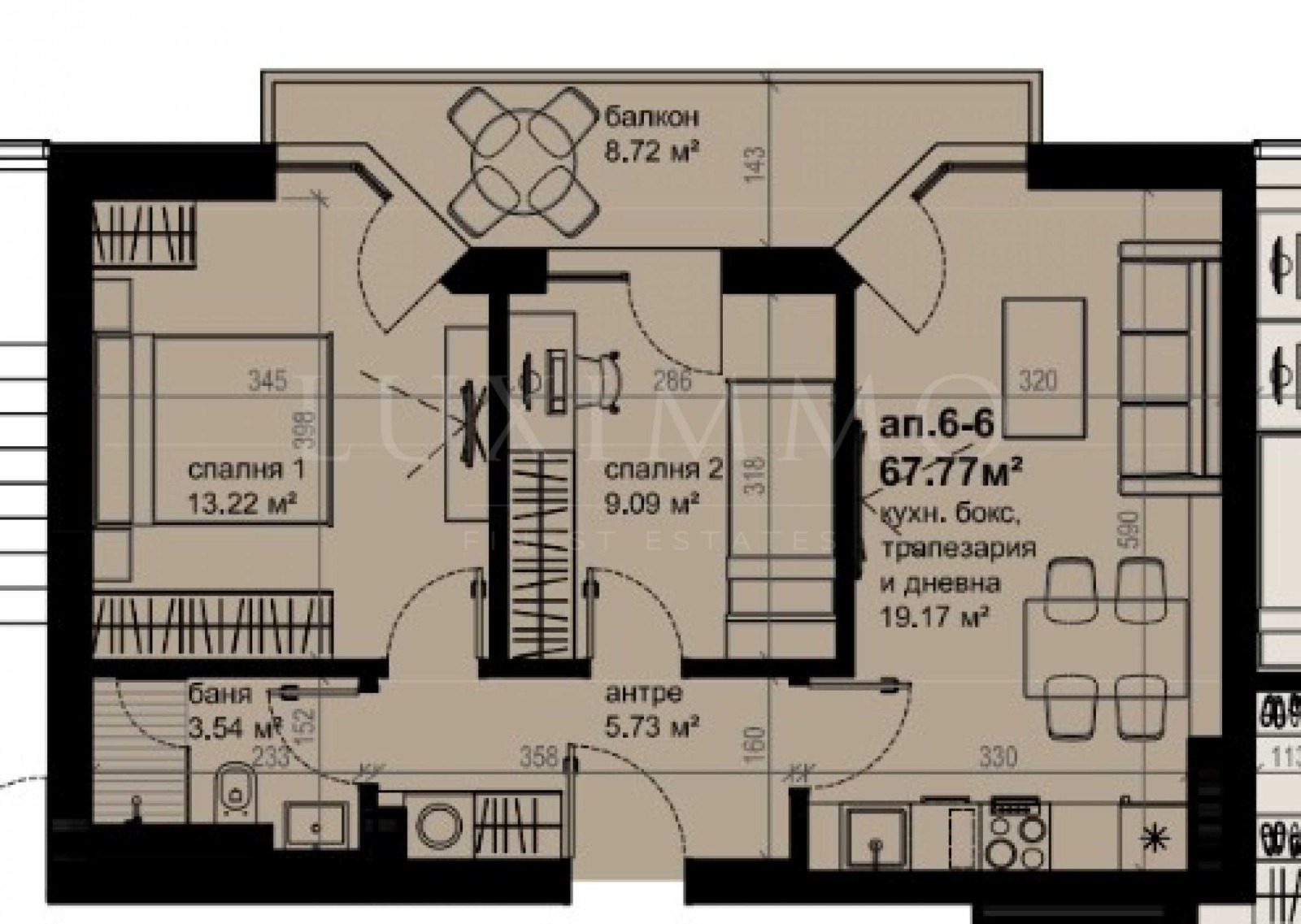 Продава 3-СТАЕН, гр. Бургас, Изгрев, снимка 2 - Апартаменти - 56200016